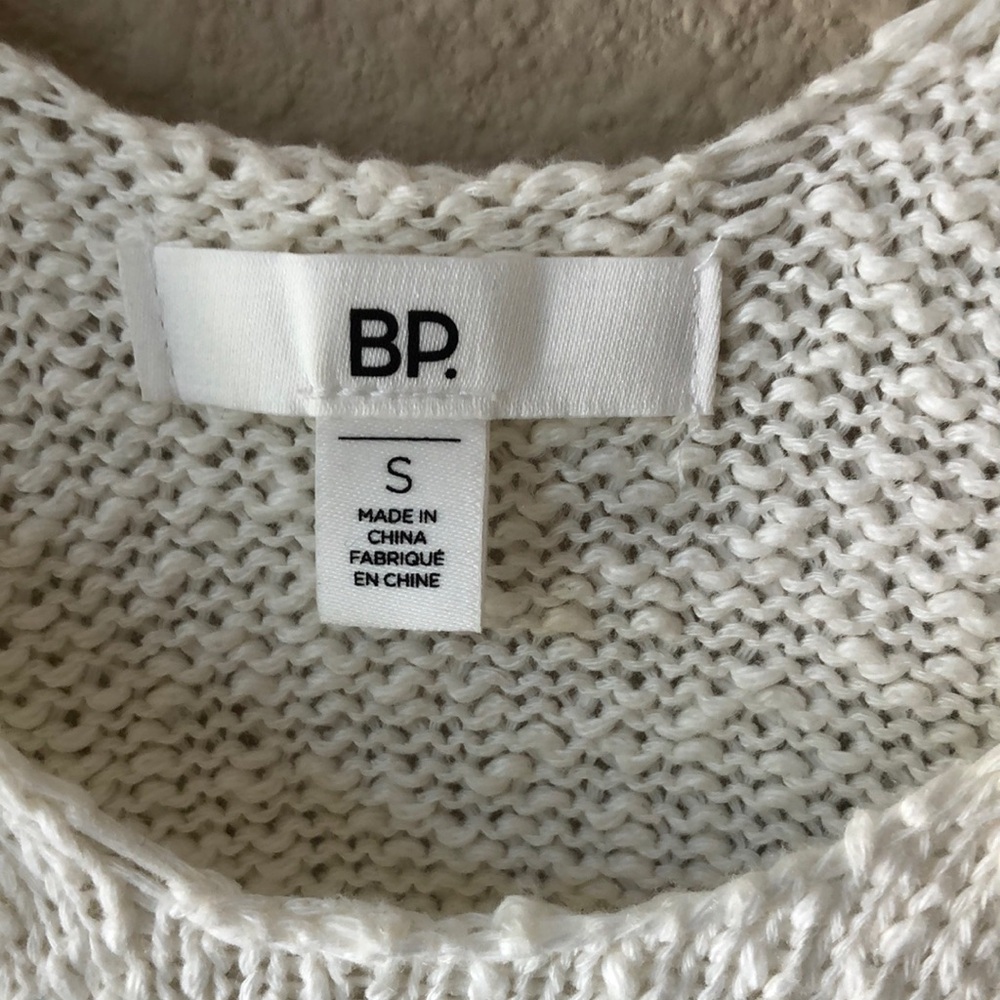 Nordstrom BP Cream Sleeveless Tank Top Size S - Picture 2 of 3